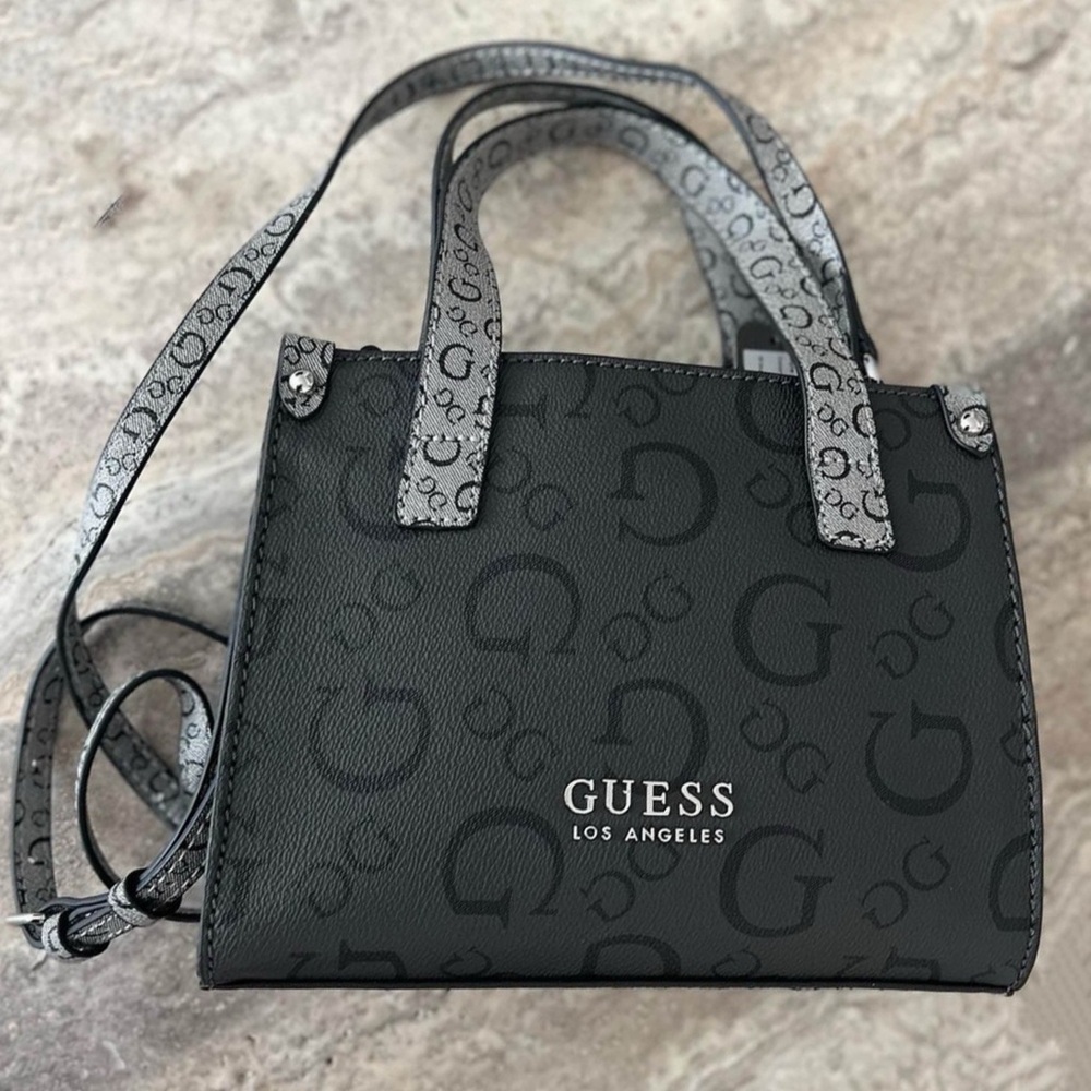 GUESS • Oak Park Mini Crossbody Tote Logo Traveler Bag - Picture 10 of 11
